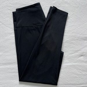 Ribbed Girlfriend Collective High-Rise Leggings Black Size S 23" Inseam